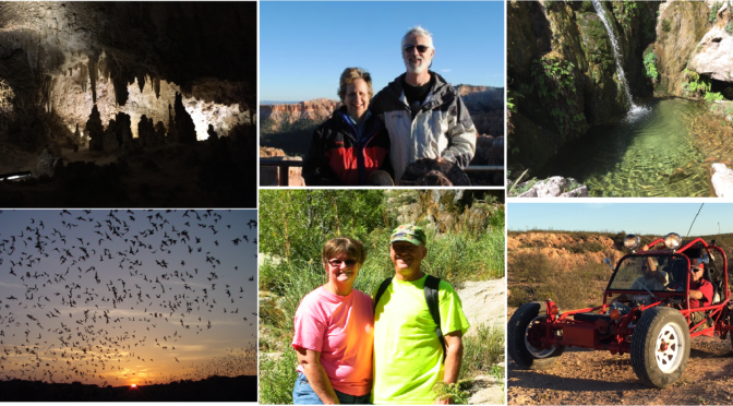 Carlsbad Caverns, Bats, Wonderful New Friends, a Desert Oasis, and Off-roading with Andy and “The Redneck”